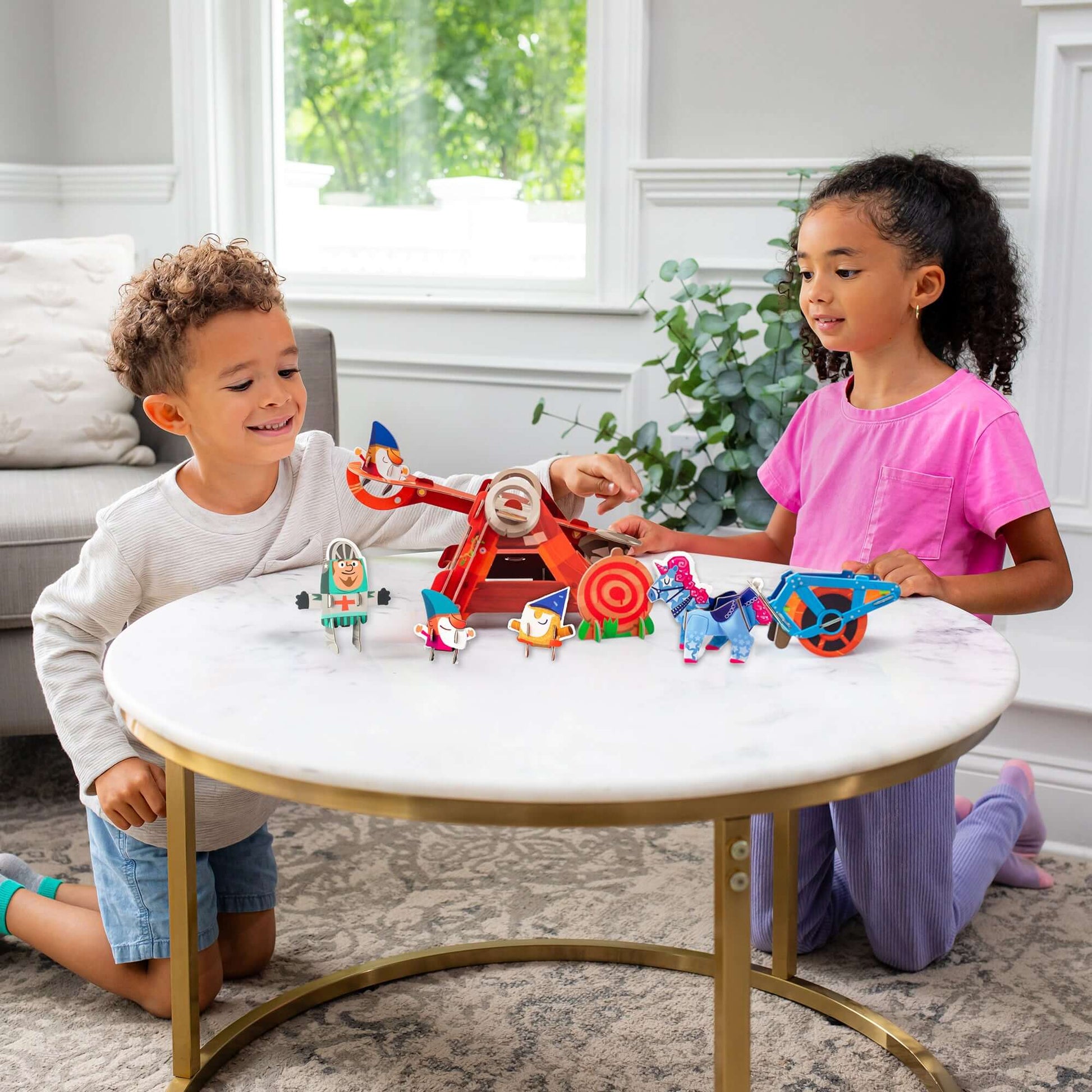 Catapult Gnome Launcher | Curious Kingdom Buildable Playset | Playper | 22 Pieces | STEM | Ages 3+ - Niksstuff