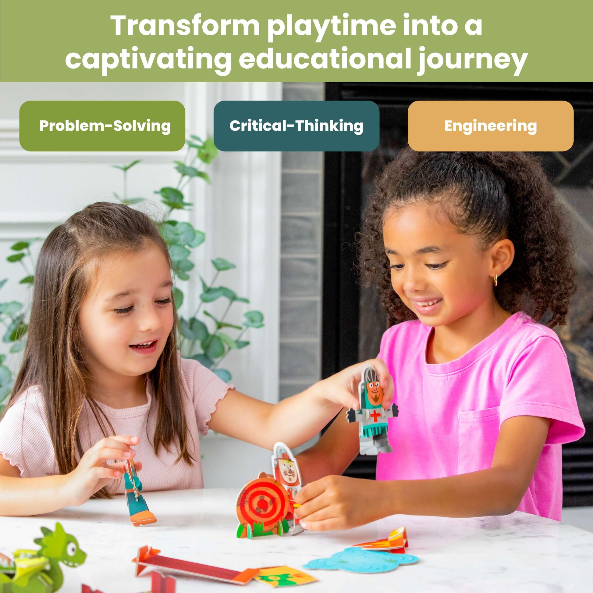 Dragon Trainer | Curious Kingdom Buildable Playset | Playper | 3 Characters | 9 Accessories | Ages 3+ - Niksstuff