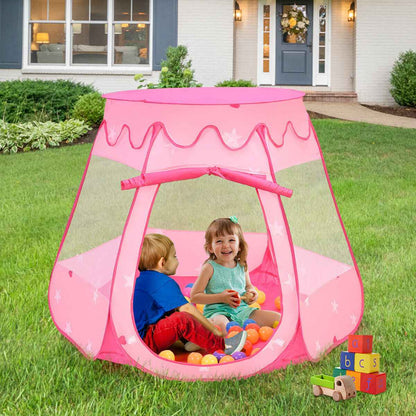 Kids Pop-Up Play Tent with 100 Balls, Mesh Windows and Carry Bag