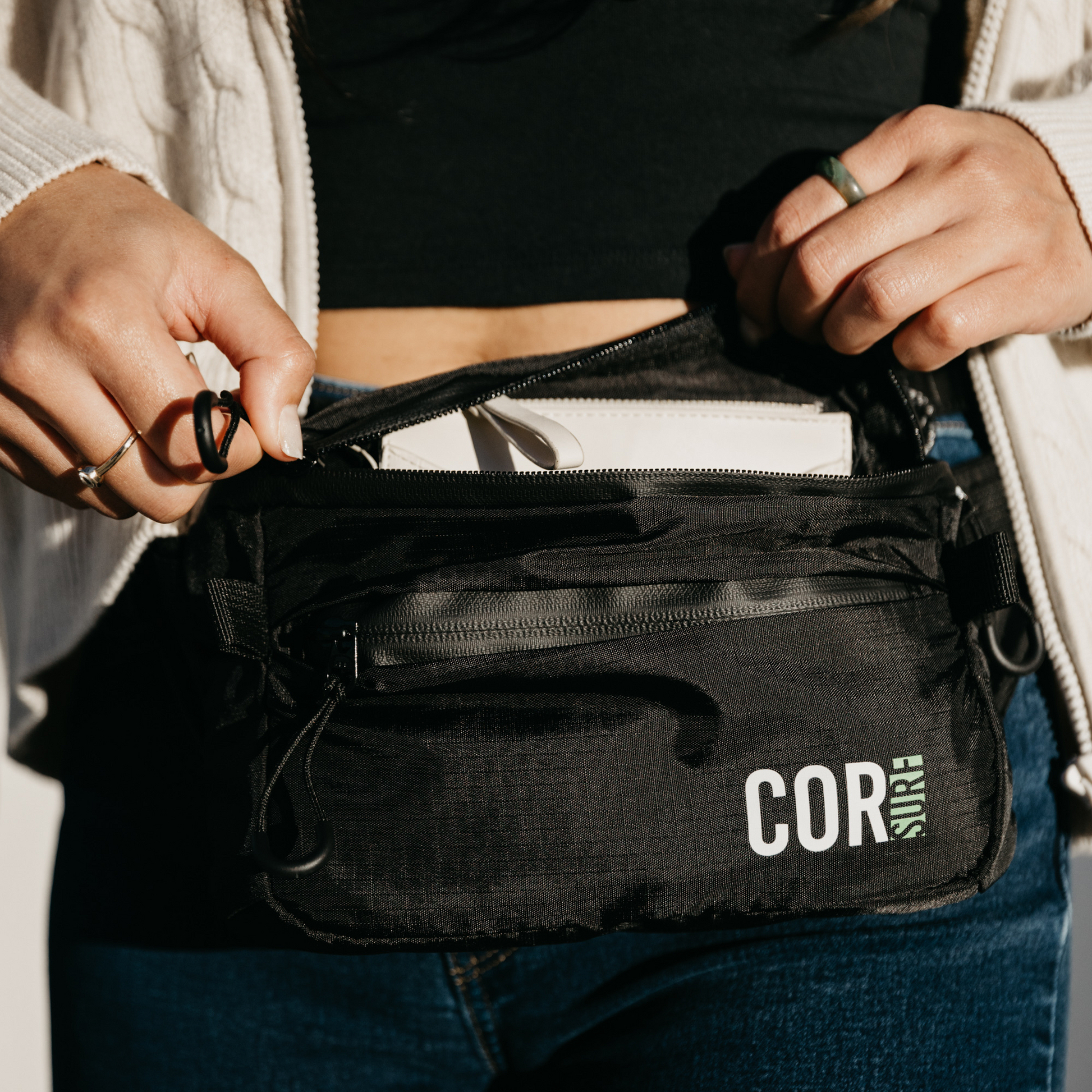 COR Surf Daily Hip Pack | 1L Cross-Body Fanny Pack | Water-Resistant - Niksstuff