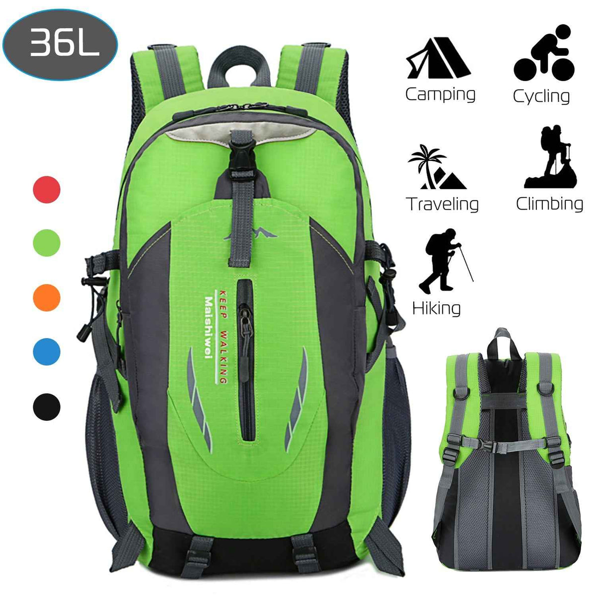 GBruno 36L Waterproof Outdoor Backpack