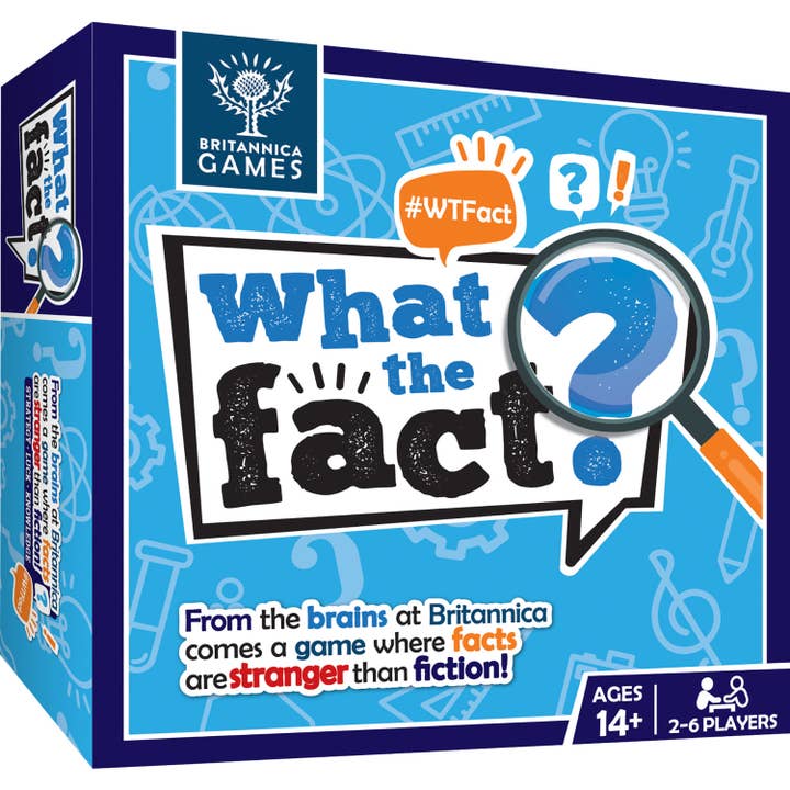 Britannica Games: What the Fact? Trivia Game | 1,000 Facts | Strategy Trivia | 2+ Players | Ages 12+