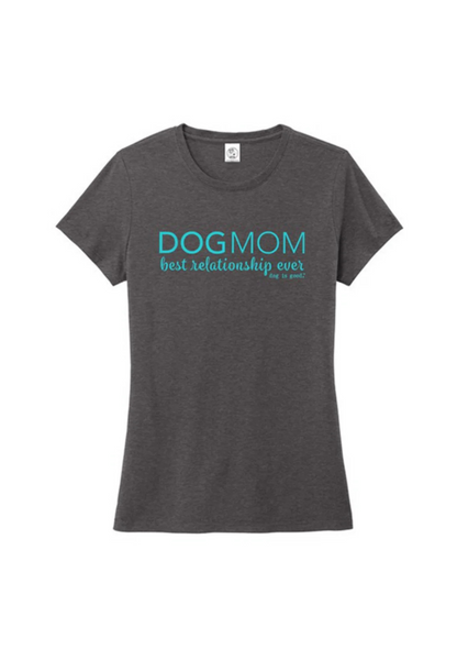 Dog is Good — Dog Mom T-Shirt | Women’s Crew Neck | Charcoal/Pink or Charcoal/Teal | S–3XL