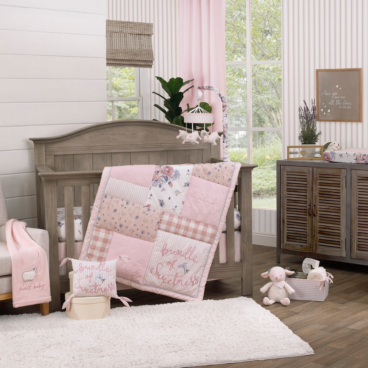 NoJo Farmhouse Chic Meadow Lamb Plush