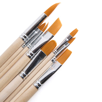 Watercolor Travel Set – Bamboo Case, 8-Piece Brush Set & Cotton Rag Watercolor Pad | Portable Painting Kit