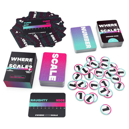 Where on the Scale? – Adult Party Card Game | 3-8 Players, Ages 18+