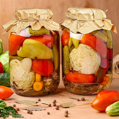 4-Pack 1-Gallon Glass Mason Jars Airtight Hinged