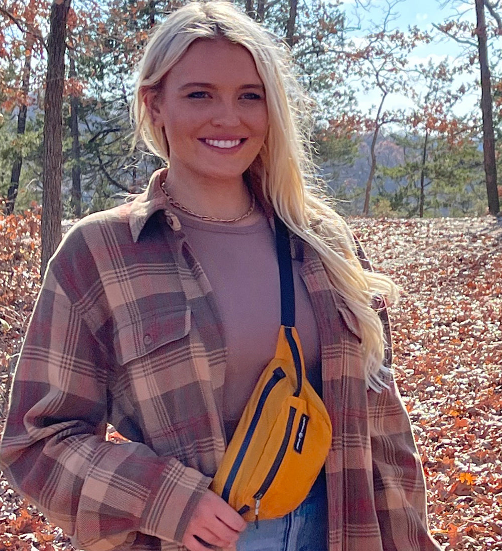 Pike Trail Fanny Pack | Water-Resistant | Hiking & Running | Orange Flame or Green Mantis