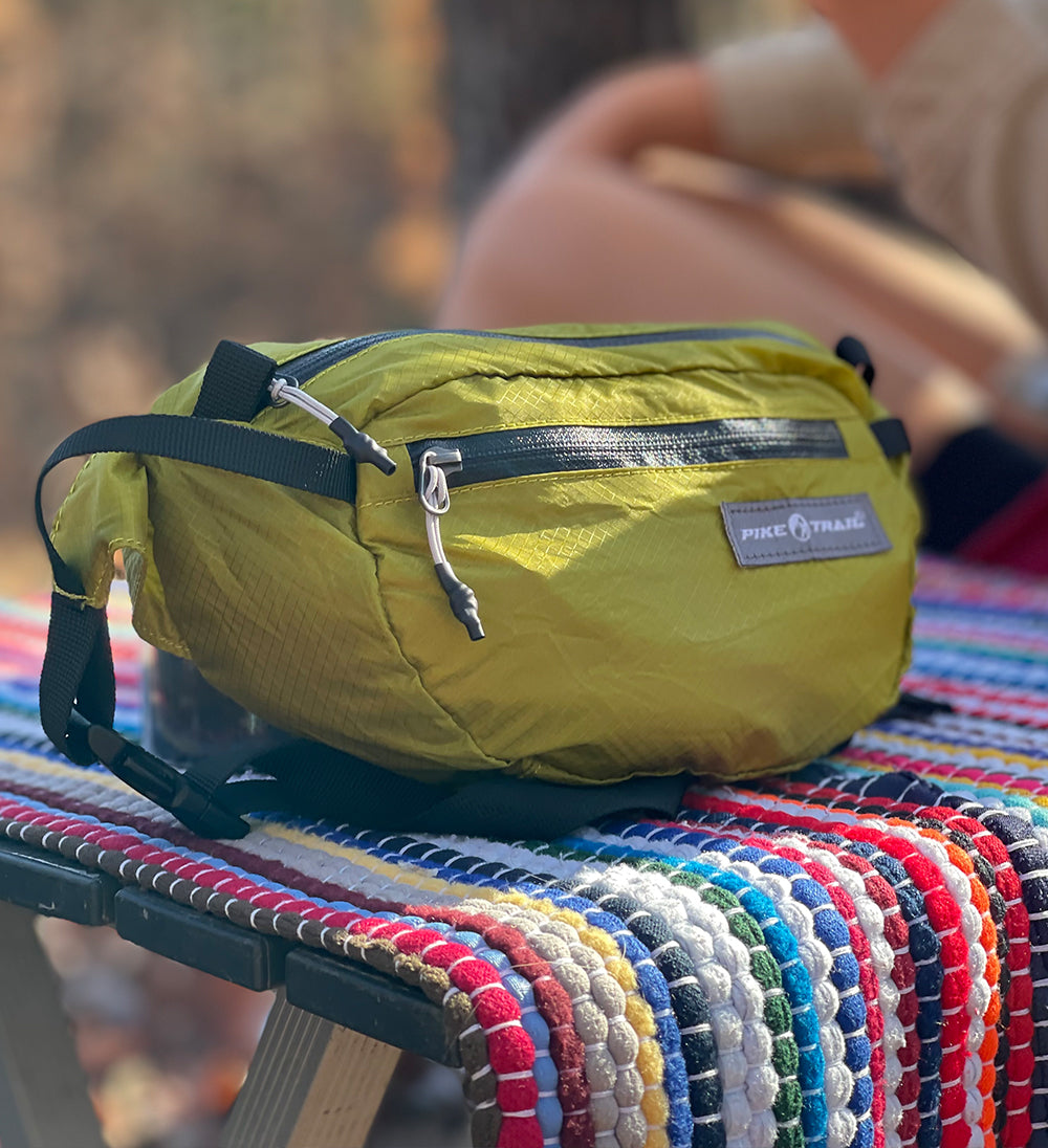 Pike Trail Fanny Pack | Water-Resistant | Hiking & Running | Orange Flame or Green Mantis