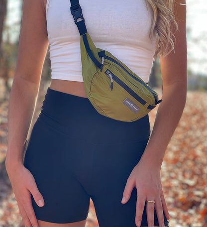 Pike Trail Fanny Pack | Water-Resistant | Hiking & Running | Orange Flame or Green Mantis
