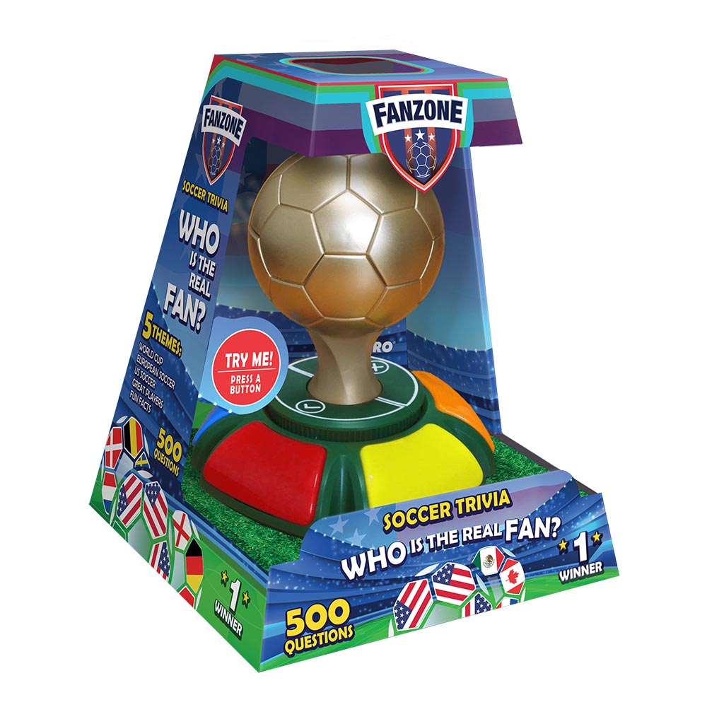Fanzone Soccer Trivia Game - 500 Questions, 2-5 Players