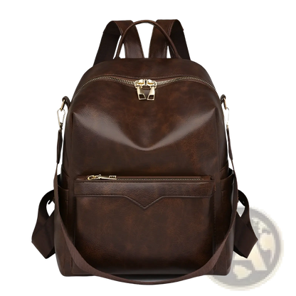 Women's Faux Leather Large Capacity Commuter Backpack | PU Leather | 4 Colors