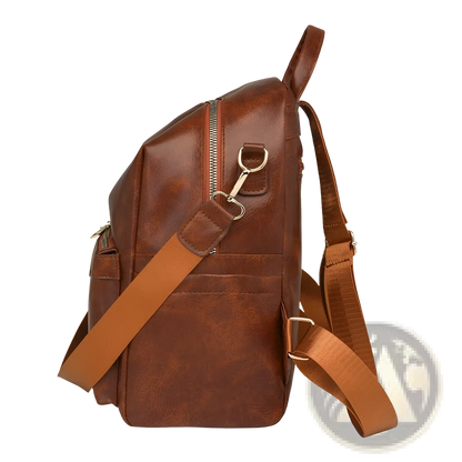 Women's Faux Leather Large Capacity Commuter Backpack | PU Leather | 4 Colors