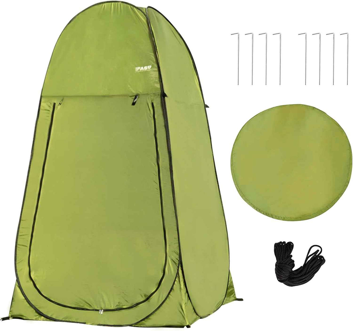 Pop-Up Privacy Tent – 7 ft Camping Shower, Toilet & Dressing Room | UPF 40+, Waterproof 210D Oxford | 47"x47"x83"