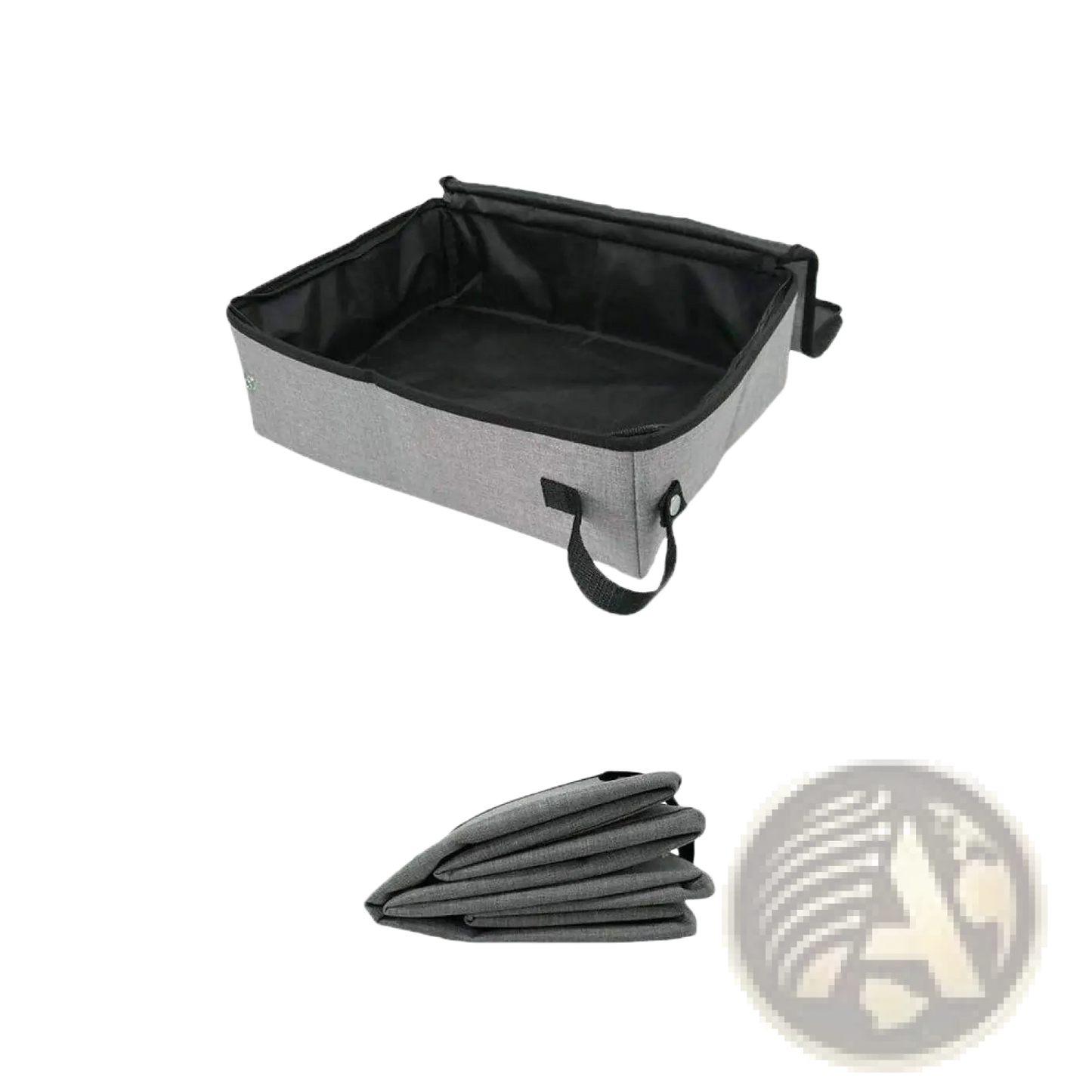 Foldable Waterproof Cat Litter Box | 600D Fabric | Black or Grey | S, M or L