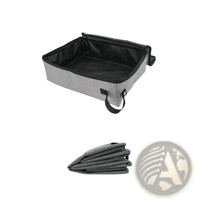 Foldable Waterproof Cat Litter Box | 600D Fabric | Black or Grey | S, M or L