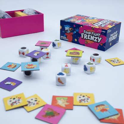 Food Fight Frenzy Fast-Paced Family Board Game - 2-6 Players