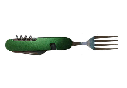 River Country Gear Stainless Steel Camping Utensil Set – Fork, Knife & Spoon with Carrying Case