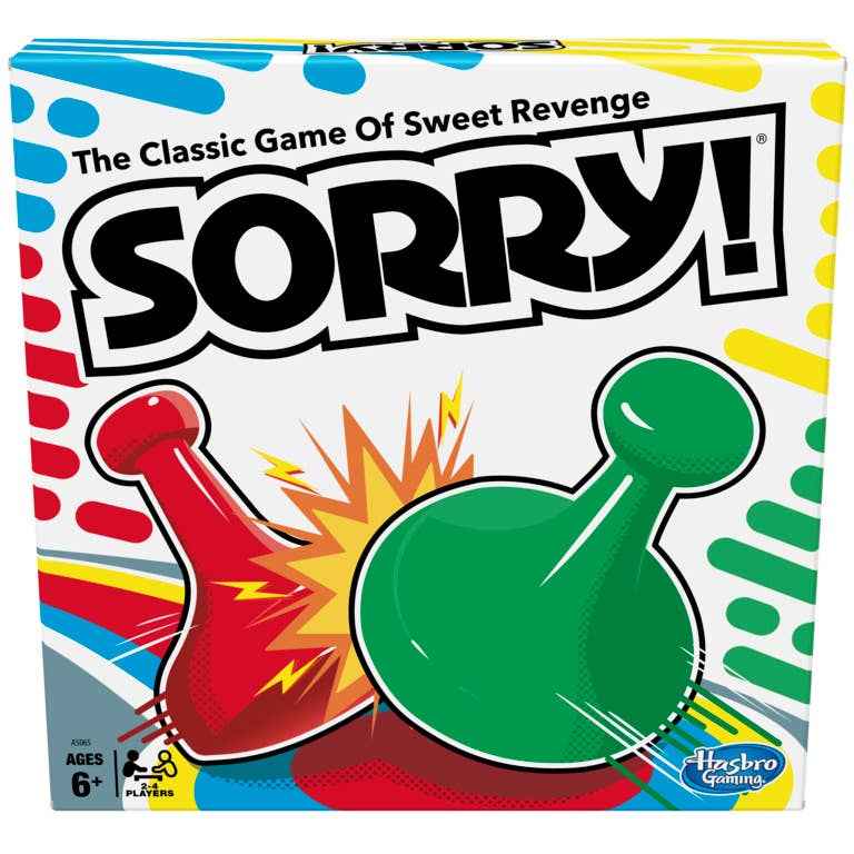 Classic Sorry! Game by Hasbro | 2–4 Players | Ages 6+