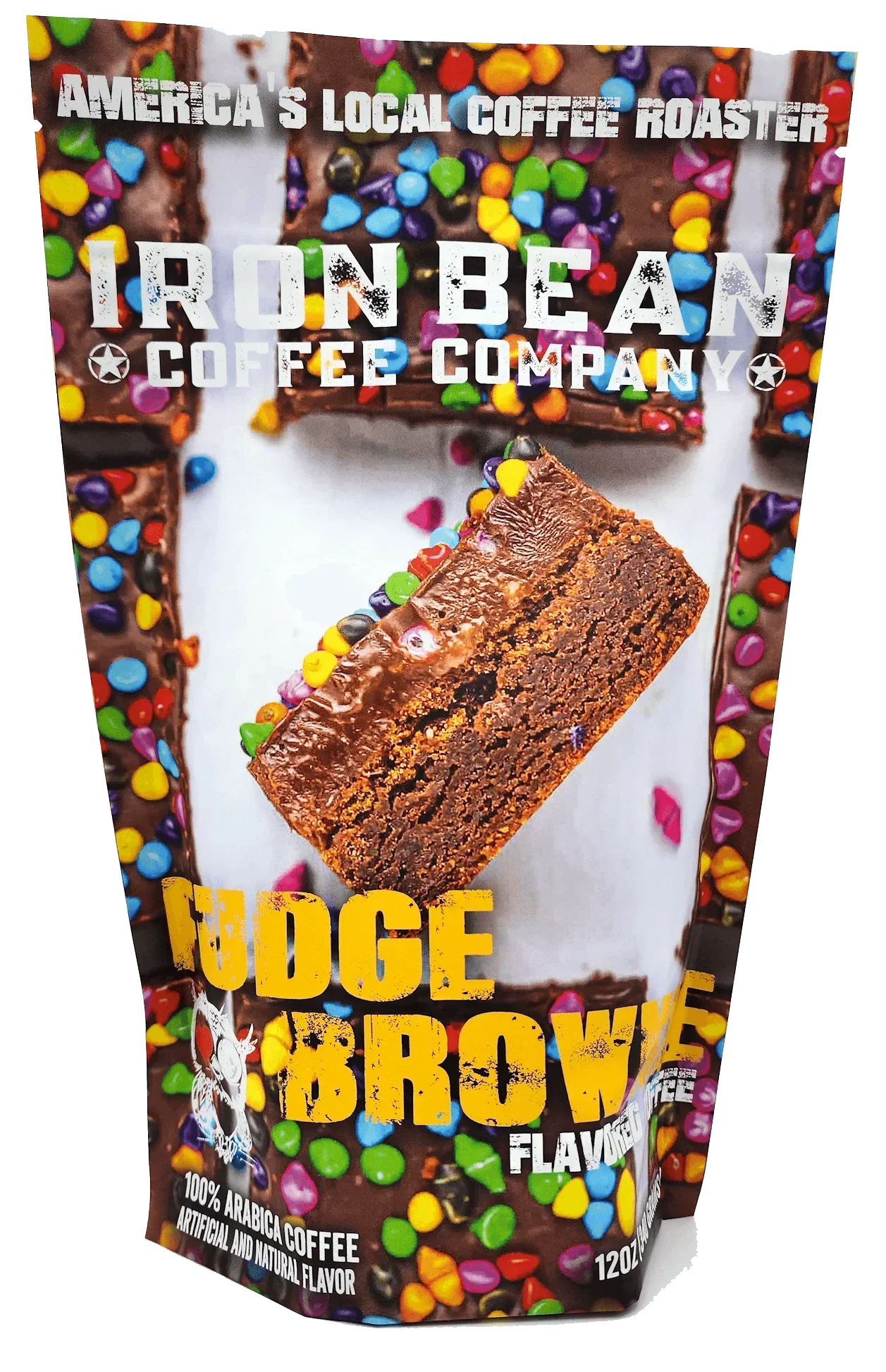 Fudge Brownie Flavored Coffee | 12oz | Medium Roast | Whole Bean or Drip Grind | Iron Bean Coffee Company - Niksstuff