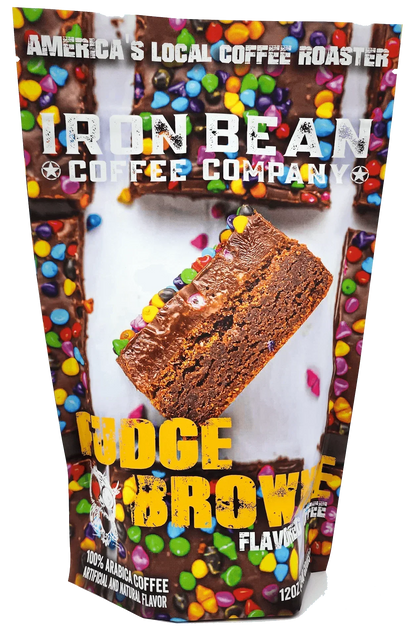 Fudge Brownie Flavored Coffee | 12oz | Medium Roast | Whole Bean or Drip Grind | Iron Bean Coffee Company - Niksstuff