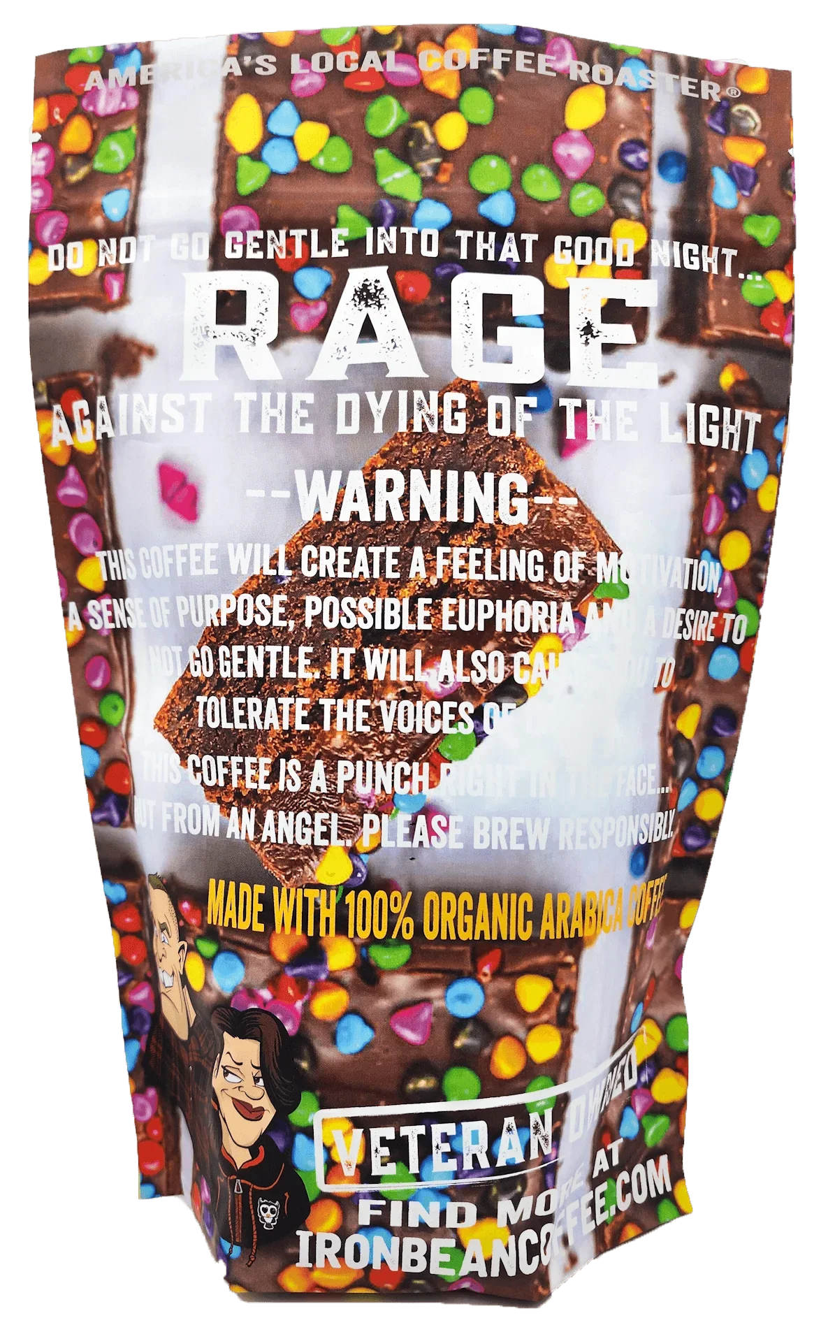 Fudge Brownie Flavored Coffee | 12oz | Medium Roast | Whole Bean or Drip Grind | Iron Bean Coffee Company - Niksstuff