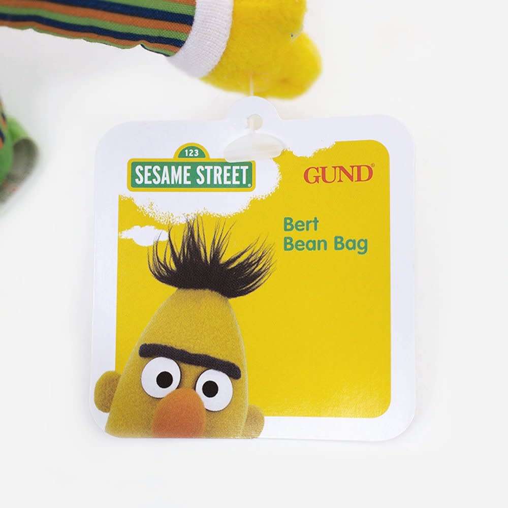 Bert beanbag plush with Sesame Street and GUND hang tag