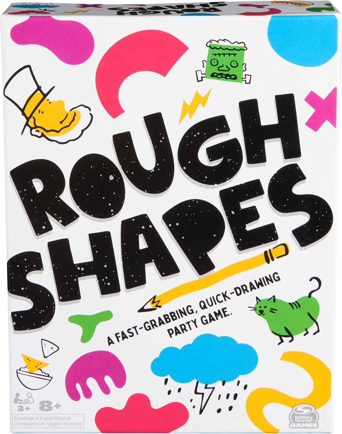 Rough Shapes - Quick Draw Party Game for Ages 8+
