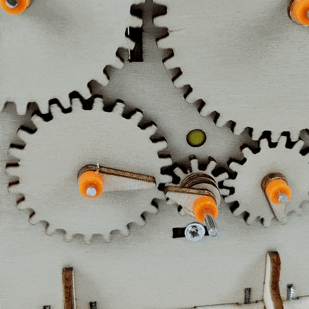 Gear Train DIY Kit | Mechanical Engineering STEM Toy for Kids 8+ - Niksstuff