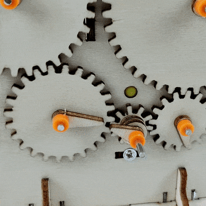 Gear Train DIY Kit | Mechanical Engineering STEM Toy for Kids 8+ - Niksstuff