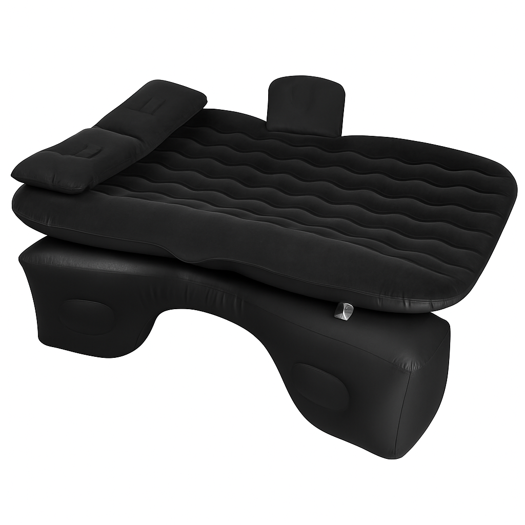 Car Air Mattress Bed | 440 lb Capacity | Pump, 2 Pillows & Carry Bag | LakeForest | Black/Grey/Blue