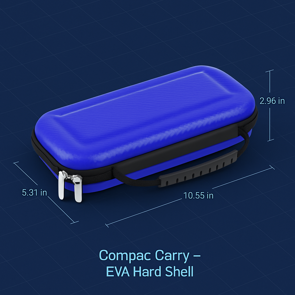 Nintendo Switch Carry Case | EVA Hard Shell | 10 Game Cards | Microfiber Interior | Black, Red or Blue