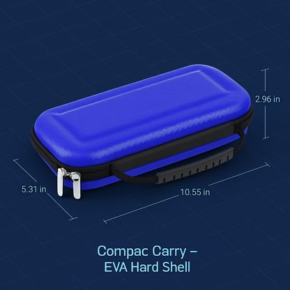 Nintendo Switch Carry Case | EVA Hard Shell | 10 Game Cards | Microfiber Interior | Black, Red or Blue