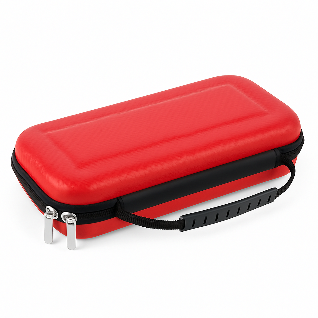 Nintendo Switch Carry Case | EVA Hard Shell | 10 Game Cards | Microfiber Interior | Black, Red or Blue