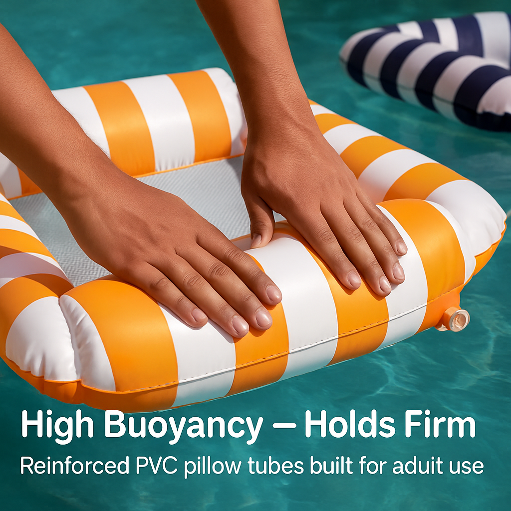 Inflatable Pool Floats for Adults with Drink & Snack Holders