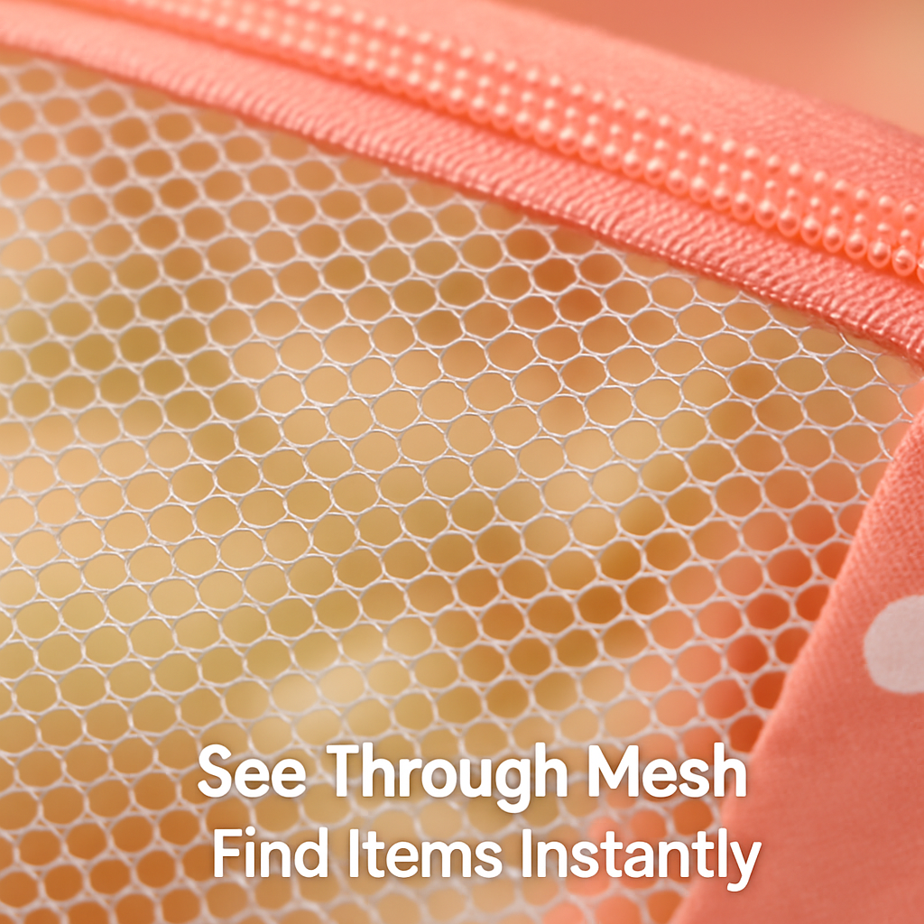 9-Piece Packing Cube Set | Water-Resistant | Mesh Top | Two-Way Zippers | 8 Colors
