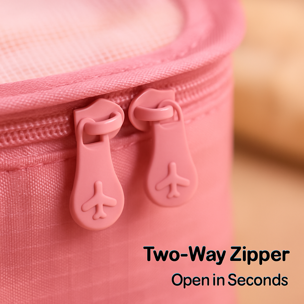 9-Piece Packing Cube Set | Water-Resistant | Mesh Top | Two-Way Zippers | 8 Colors