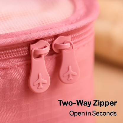 9-Piece Packing Cube Set | Water-Resistant | Mesh Top | Two-Way Zippers | 8 Colors