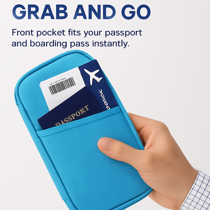 Travel Passport Wallet | 12 Pockets | Phone Slot | Pen Clip | 600D Oxford | iMounTEK | 4 Colors
