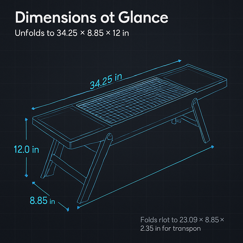 Foldable Charcoal BBQ Grill with Shelf for Camping