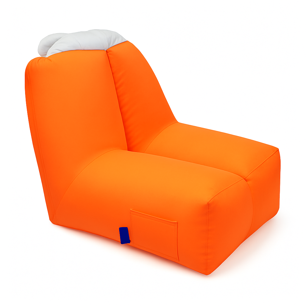 iMounTEK Inflatable Lounger Air Sofa – 440 lb Capacity, Pump-Free Setup