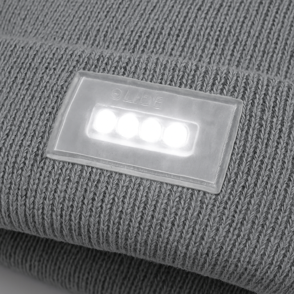 iMounTEK LED Headlamp Beanie – 5-LED, 12-Hour Battery, 7 Colors