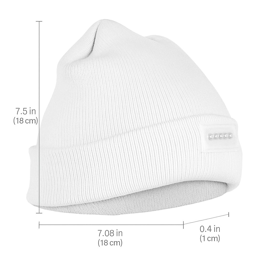 iMounTEK LED Headlamp Beanie – 5-LED, 12-Hour Battery, 7 Colors