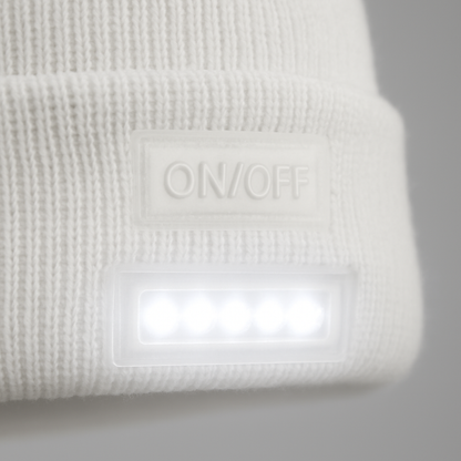 iMounTEK LED Headlamp Beanie – 5-LED, 12-Hour Battery, 7 Colors