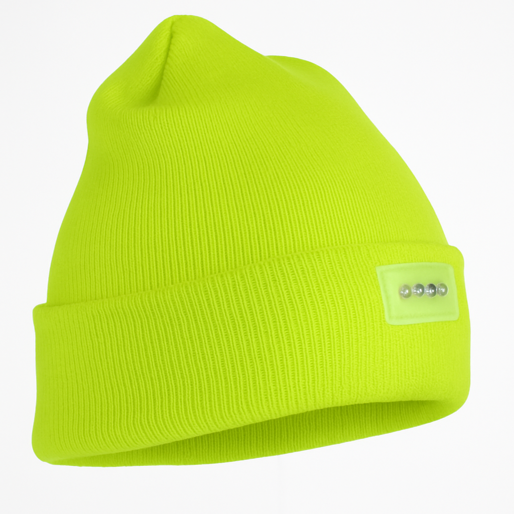 iMounTEK LED Headlamp Beanie – 5-LED, 12-Hour Battery, 7 Colors