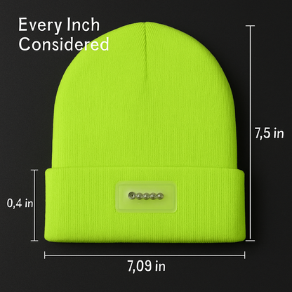 iMounTEK LED Headlamp Beanie – 5-LED, 12-Hour Battery, 7 Colors