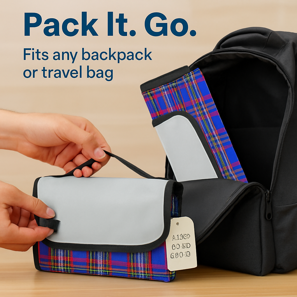Waterproof Picnic Blanket | 60×78" | 600D Oxford + PEVA | Foldable | Carry Handle | 3 Colors