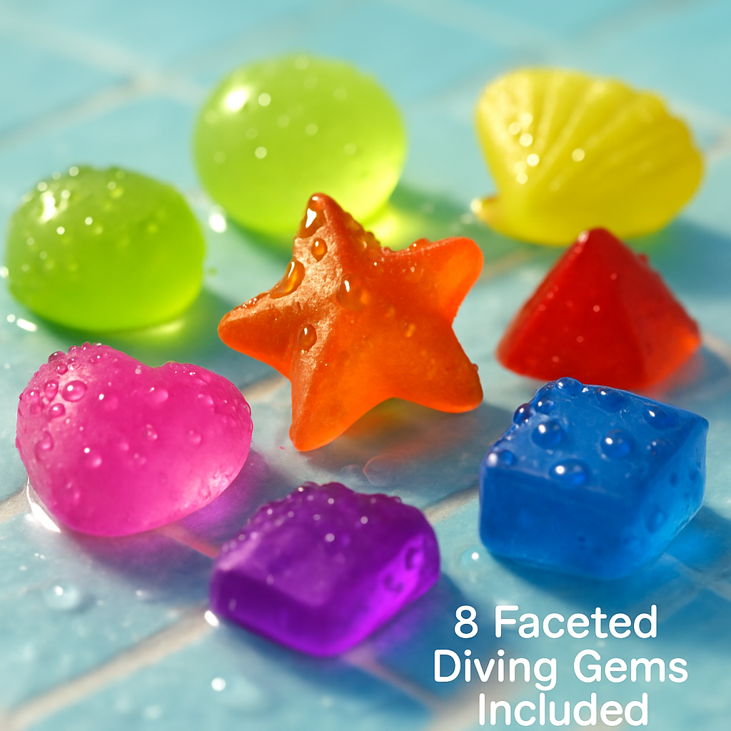 24-Piece Kids Diving Pool Toys Set | Dive Sticks, Rings & Torpedoes | Storage Bag | Ages 3+