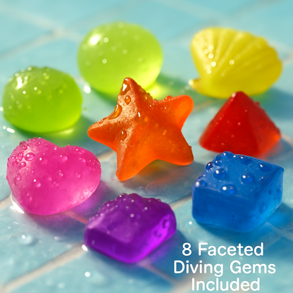 24-Piece Kids Diving Pool Toys Set | Dive Sticks, Rings & Torpedoes | Storage Bag | Ages 3+