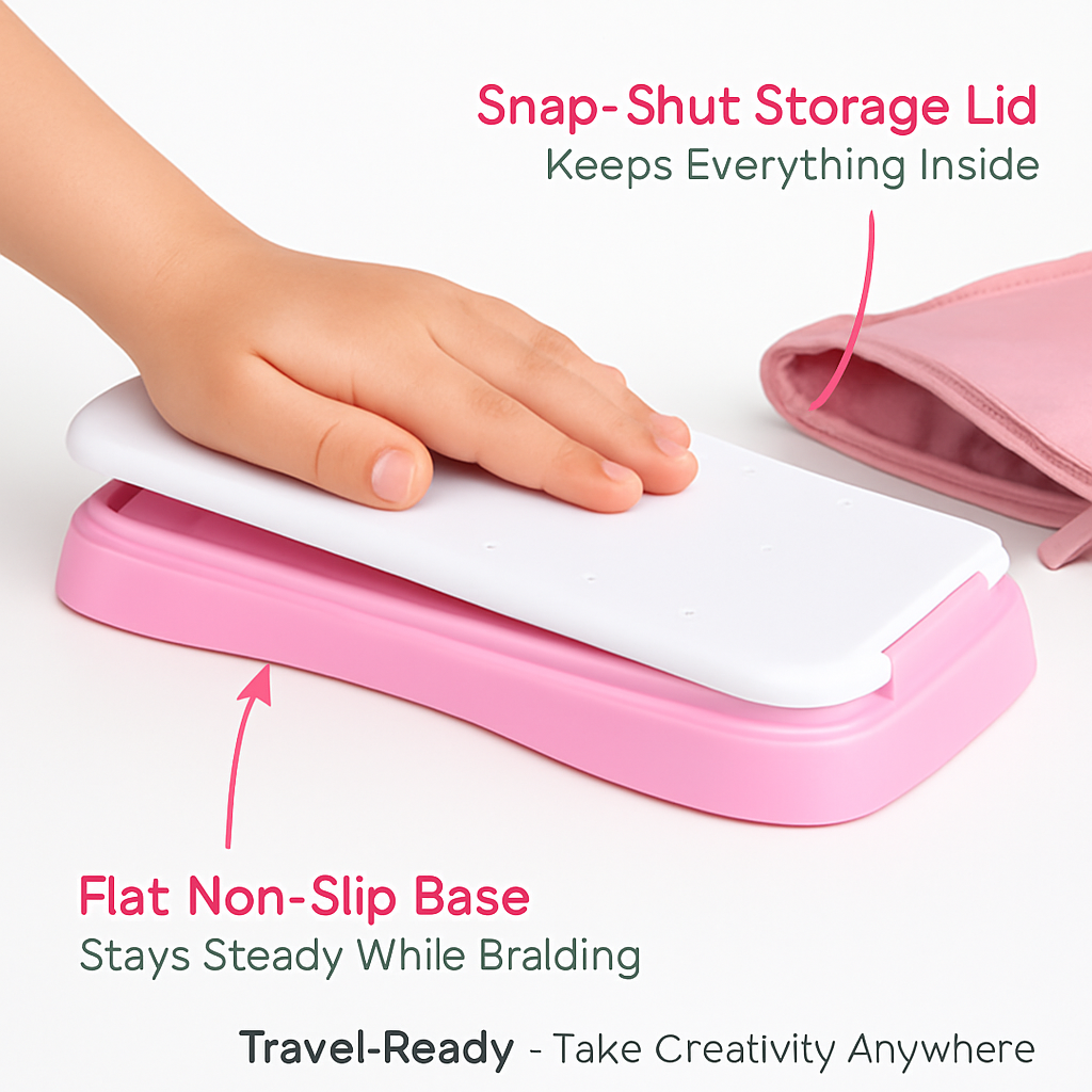 Bracelet Making Kit | 7 Knot Styles | 20 Bracelets | Travel-Friendly | Laromni | Pink or Purple